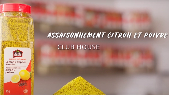 Assaisonnement citron et poivre Club House