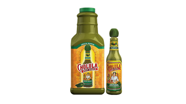 Cholula green pepper hot sauce