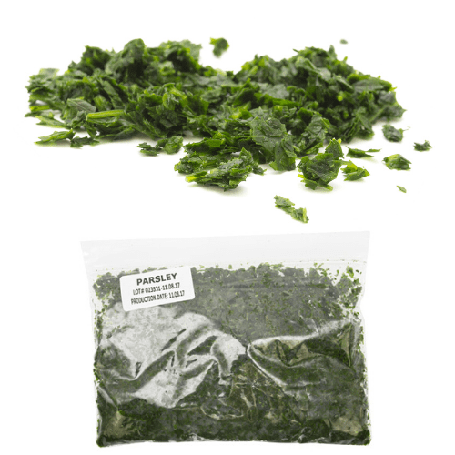 SupHerb Farms Parsley Large Chopped 8 Ounce Bag 4 per Case