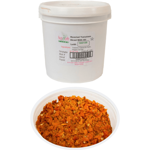SupHerb Farms Tomato Roasted Diced With Oil 6 Pound Tub 1 per Case