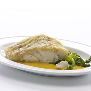 Braised Cod with Gingered Carrot Coconut Sauce - Recipe