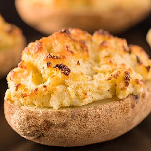 Cheesy Baked Potatoes - Recipe
