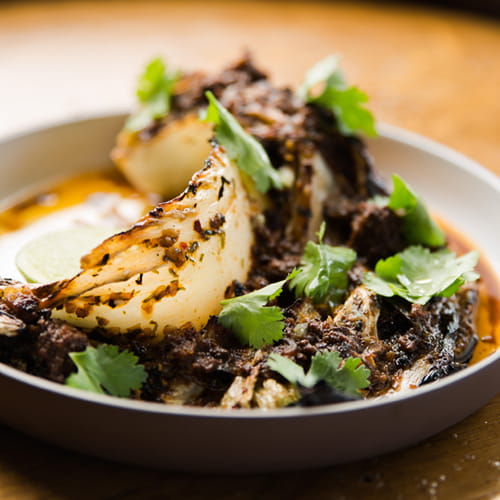 Scorched Cabbage Spiced Chicken and Scallop XO Sauce - Recipe