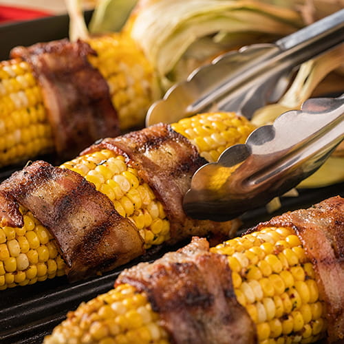 Bacon Wrapped Grilled Corn with Maple Bacon Butter - Recipe