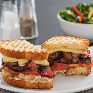 Grilled Steak and Cheese Panini - Recipe