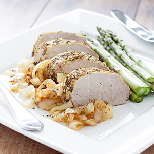 Pork Tenderloin with Caramelized Onion and Candied Ginger ...