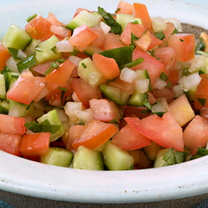 Cucumber Onion Tomato Salad - Recipe