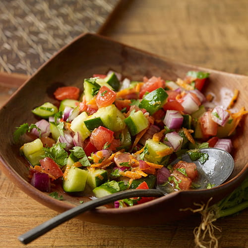 East African Fresh Tomato and Cucumber Salad - Recipe