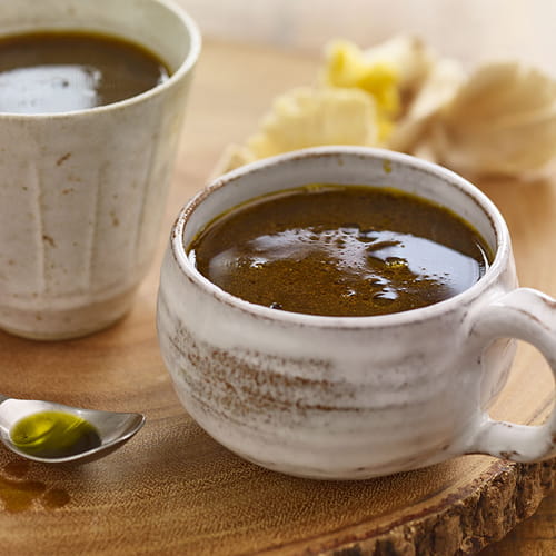 Herbed Mushroom Sipping Broth with Avocado Oil Drizzle - Recipe