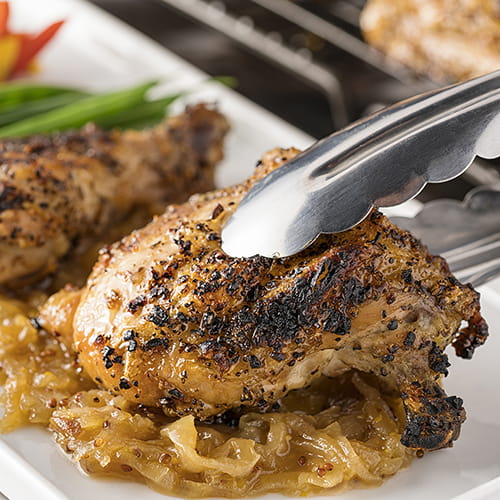 Grilled Honey Chicken w Caramelized Onions - Recipe
