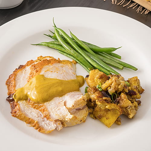 Tandoori Masala Roast Turkey with Butter Chicken Gravy - Recipe