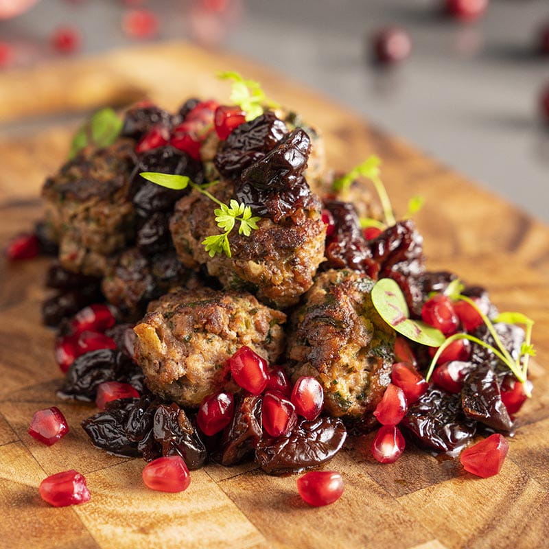 Kebab Karaz Lamb with Sour Cherries and Pomegranate - Recipe
