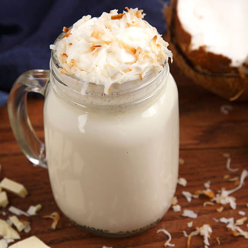 Toasted Coconut White Hot Chocolate - Recipe