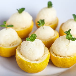 Meyer Lemon Limoncello and Thyme Sorbet - Recipe