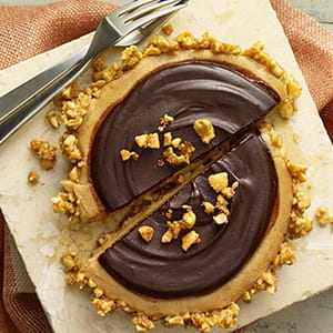 Peanut Butter Snickerdoodle Tart with Cinnamon Peanut Crust - Recipe