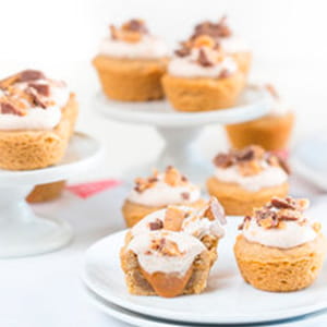 Snickerdoodle Bites with Caramel Filling and Coconut Whipped Cream - Recipe