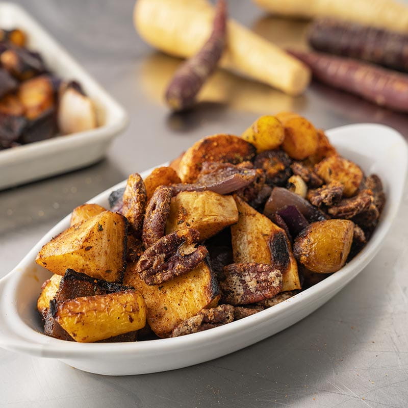 Oven Roasted Root Vegetables with Chipotle Cinnamon Seasoning - Recipe