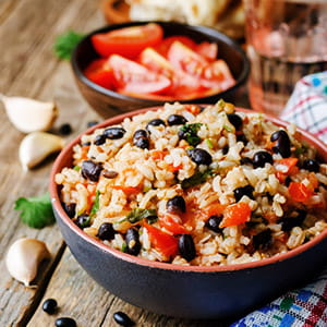 Spicy Cajun Black Beans and Rice with Sausage - Recipe