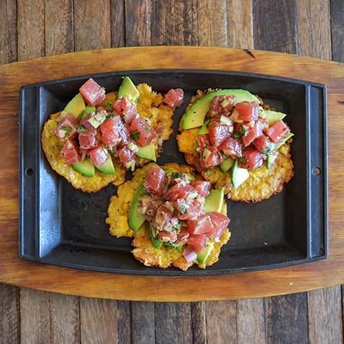 Tune Poke with Tostones | Club House for Chefs