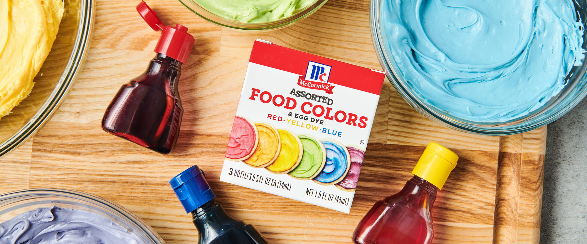 McCormick assorted food colors and egg dye