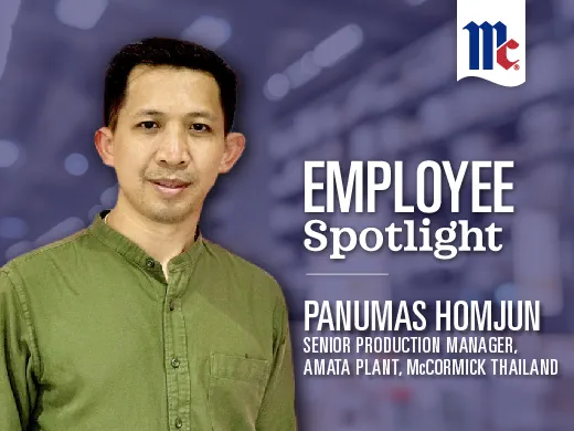 Panumas Homjun, Senior Production Manager, Amata Plant at McCormick (Thailand) Co., LTD