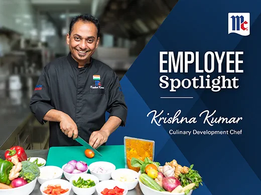 Krishna Kumar McCormick Chef