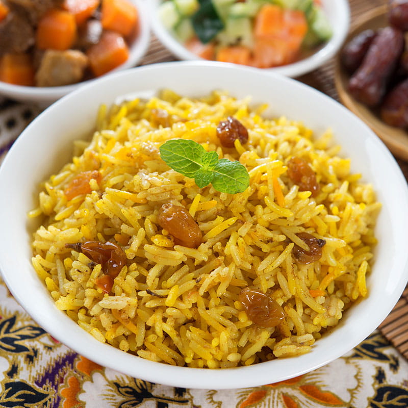 Pilaf cu curry