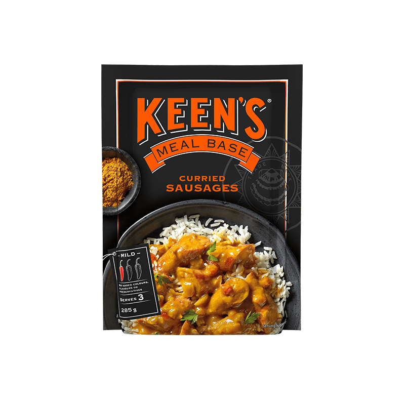 Curried sausages keens deals