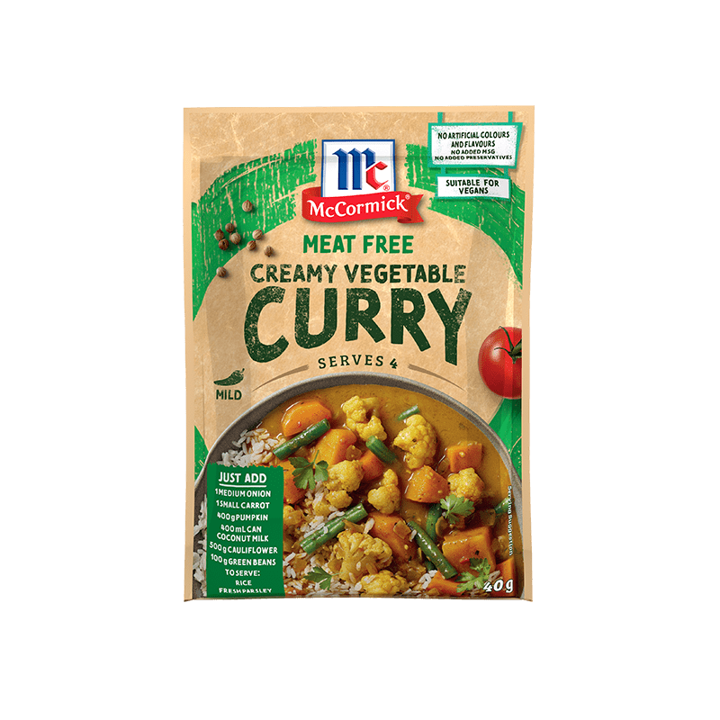 Easy Creamy Vegetable Curry Meat Free Recipe McCormick Australia