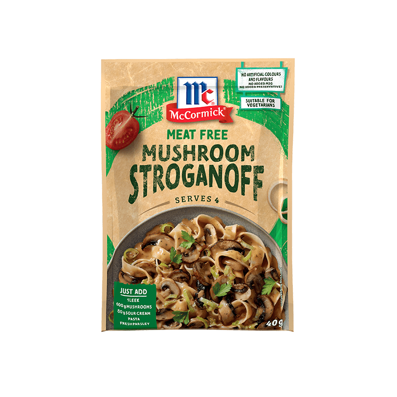 Easy Mushroom Stroganoff | Meat Free Recipe | McCormick Australia