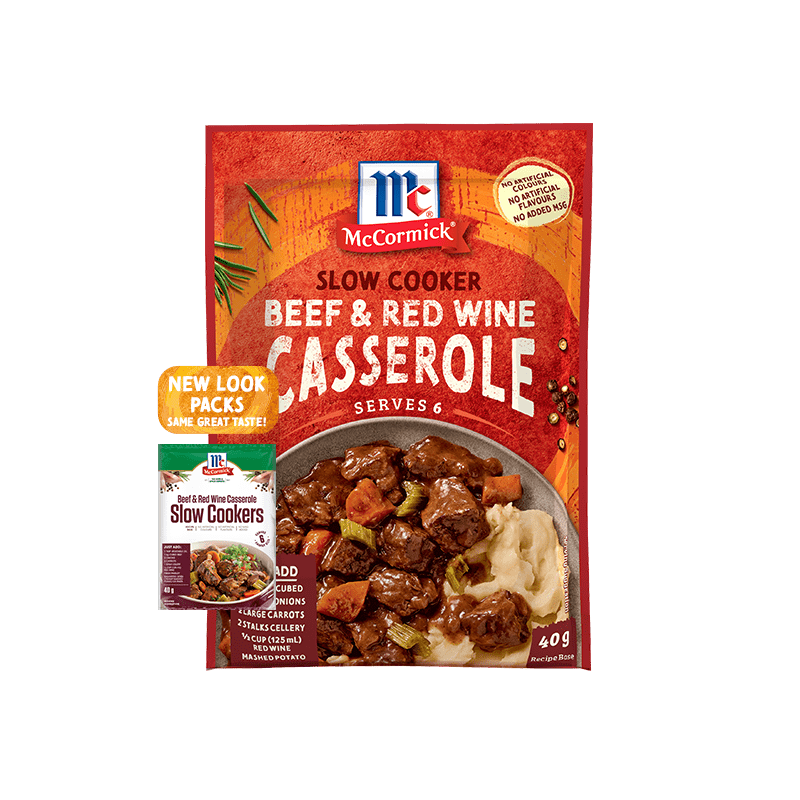 Slow Cooker Beef & Red Wine Casserole Recipe | Slow Cooker Recipes | McCormick