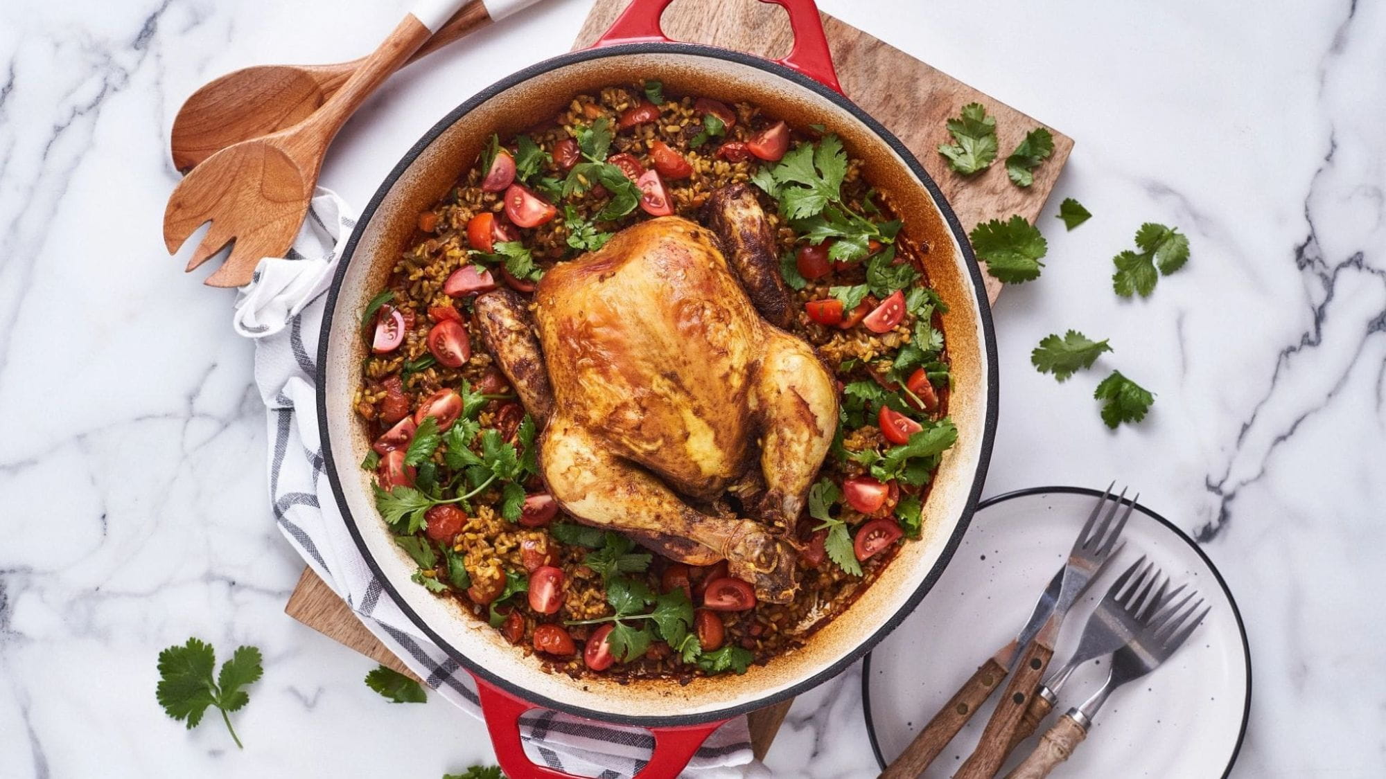 One Pot Curried Roast Chicken and Brown Rice | Keens | McCormick Australia