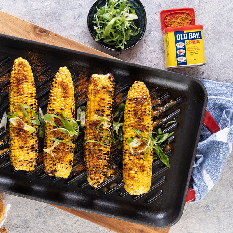 Old Bay Grilled Corn on the Cob