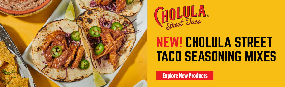 New! Cholula Street Taco Seasoning Mixes