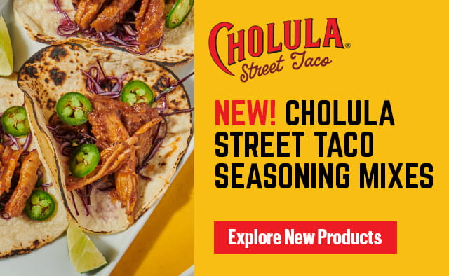 New! Cholula Street Taco Seasoning Mixes