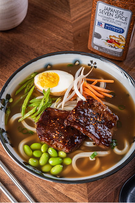 Spicy Short Rib Udon Soup