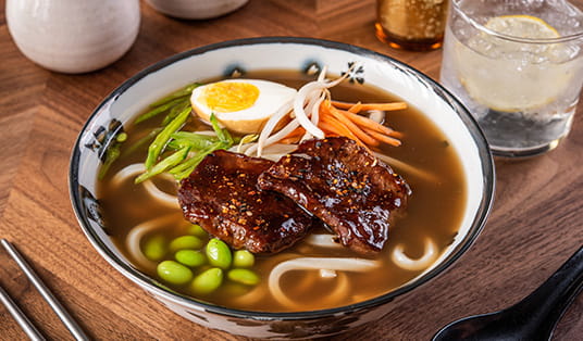 Spicy Short Rib Udon Soup