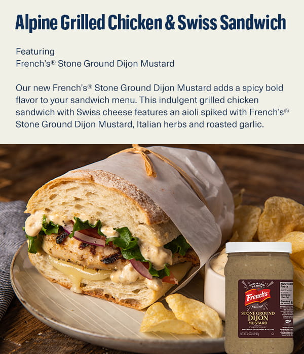 Alpine Grilled Chicken & Swiss Sandwich