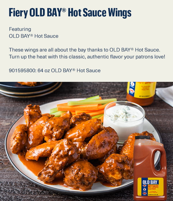Fiery OLD BAY® Hot Sauce Wings
