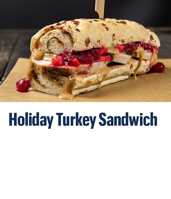 Holiday turkey sandwich