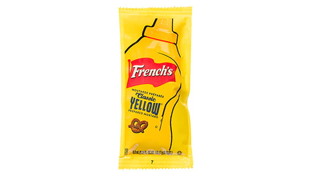 French is portion packets mustard