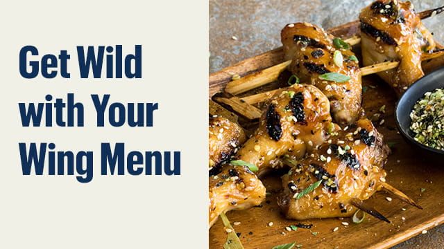 get wild with your wing menu