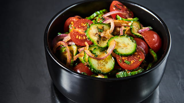 Vietnamese Cajun Cucumber And Tomato Salad