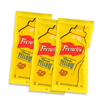 no pagado Movilizar Acrobacia French's® Classic Yellow Mustard Packets | McCormick For Chefs®
