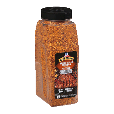 McCormick Grill Mates Brown Sugar Bourbon Seasoning – 9.5 Oz, No MSG, No Artificial Flavors, 299 Servings