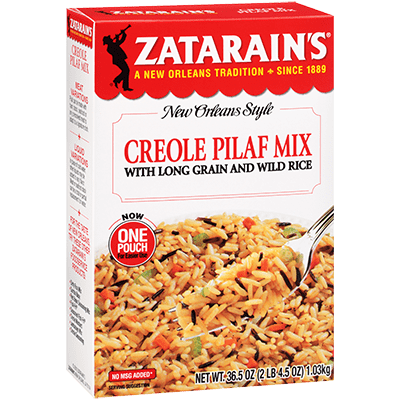 Zatarains Creole Pilaf Mix with Long Grain Wild Rice