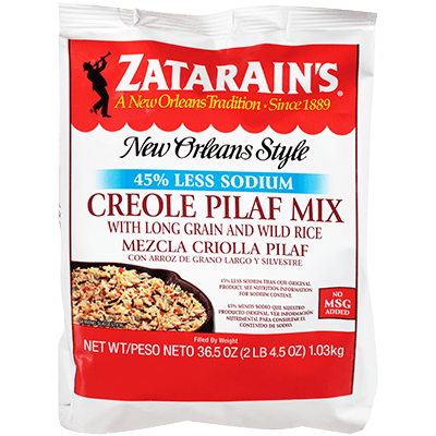 Zatarains Creole Pilaf Mix Reduced Sodium