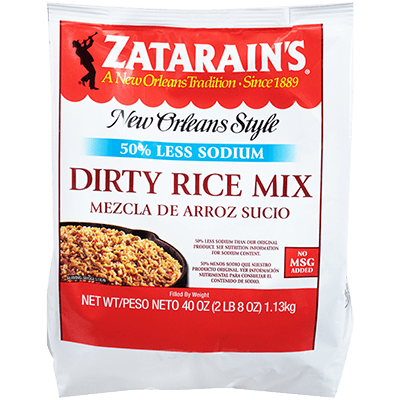Zatarains Dirty Rice Mix Reduced Sodium