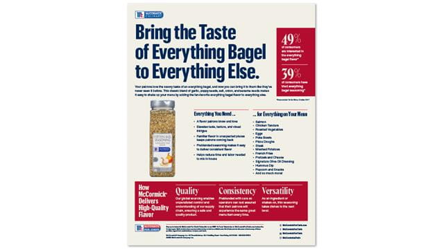 Bring the Taste of Everything Bagel to Everything Else.