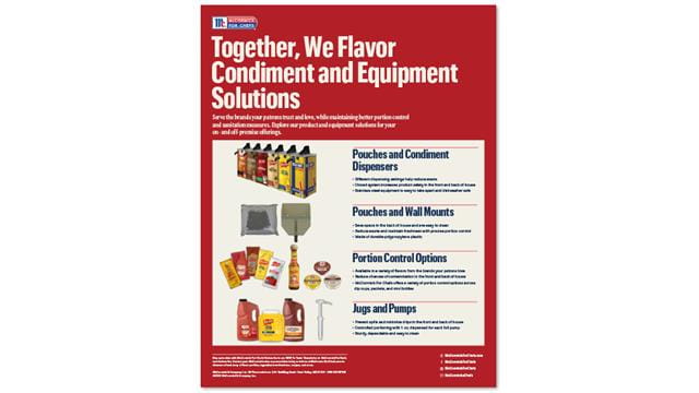 Together, We Flavor Condiment and Equipment Solutions